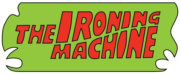 The Ironing Machine logo. Design inspired from the Scooby Doo Mystery Machine.